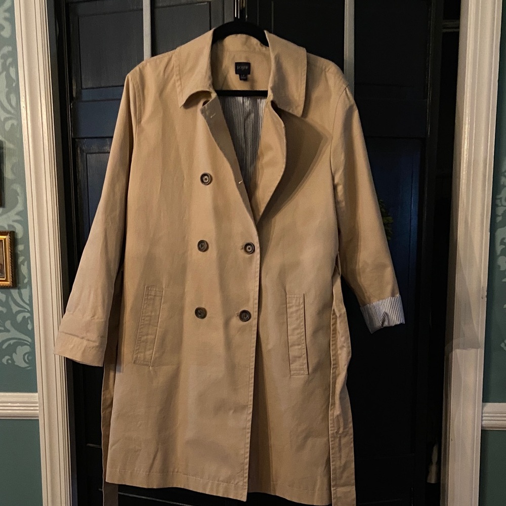 J. Crew Classic Beige Trench Coat